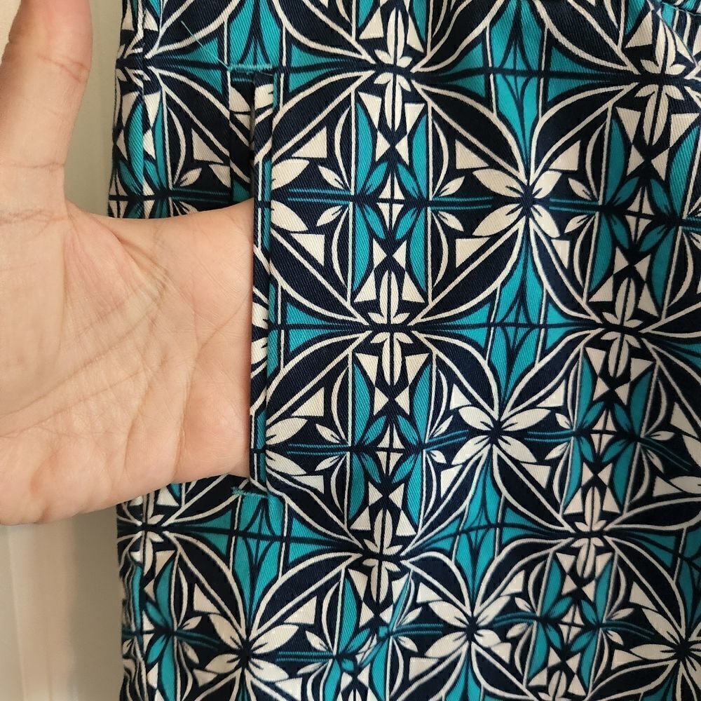 Stylus Blue Patterned Shorts - Picture 3 of 5